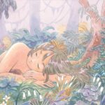 Laura Heikkala Instagram - Forest Fairies 🌴 Swipe to see the whole painting! This was one of my personal favorite pieces I made for the exhibition🥰 The exhibition is running until Sep 9th, go check it out if you get the chance. This and a few more originals are available through the gallery✨