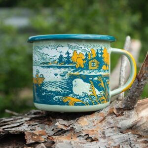 Laura Heikkala Instagram - Enamel mugs are now live at heikala.com💕 New art supplies and ink restocks also added! *EDIT* Thank you so much for the support! The lakeside mug is already sold out, I will be restocking these, and will hopefully have them available again in November!💕✨