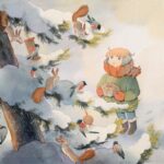 Laura Heikkala Instagram – Winter Day’s Feast 🐿️ Illustration for December in the upcoming calendar for 2024! The calendar is getting printed at the moment, should be available later this month💕 Also I just want to tell you that your feedback was heard, and this year there will be columns in the days and space to write down some notes on the days✌️ This time the calendar will be slighty bigger than the last two, aldo both monday starting and sunday starting versions will be available!