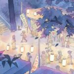 Laura Heikkala Instagram - Festivities 🏮🏮🏮 A reimagining of a piece with the same name I did in 2017. Swipe to see some details, I spent a lot of time with this painting! This artwork is part of my upcoming solo exhibition ‘Ripple’ at Gallery Nucleus opening this Saturday 26th. I’ll be there signing prints and books during the reception💕✨