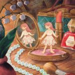 Laura Heikkala Instagram - Blush 🎀 Lately I’ve been (once again) very much into sketching tiny characters in huge settings. I want to make a series of paintings with this theme so I’ve been taking pictures of tiny trinkets that I come across so that I could incorporate them into my paintings 💕✨ #watercolor #traditionalart