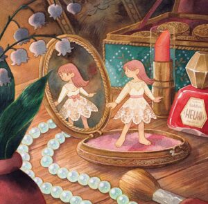 Laura Heikkala Instagram - Blush 🎀

Lately I’ve been (once again) very much into sketching tiny characters in huge settings. I want to make a series of paintings with this theme so I’ve been taking pictures of tiny trinkets that I come across so that I could incorporate them into my paintings 💕✨

#watercolor #traditionalart