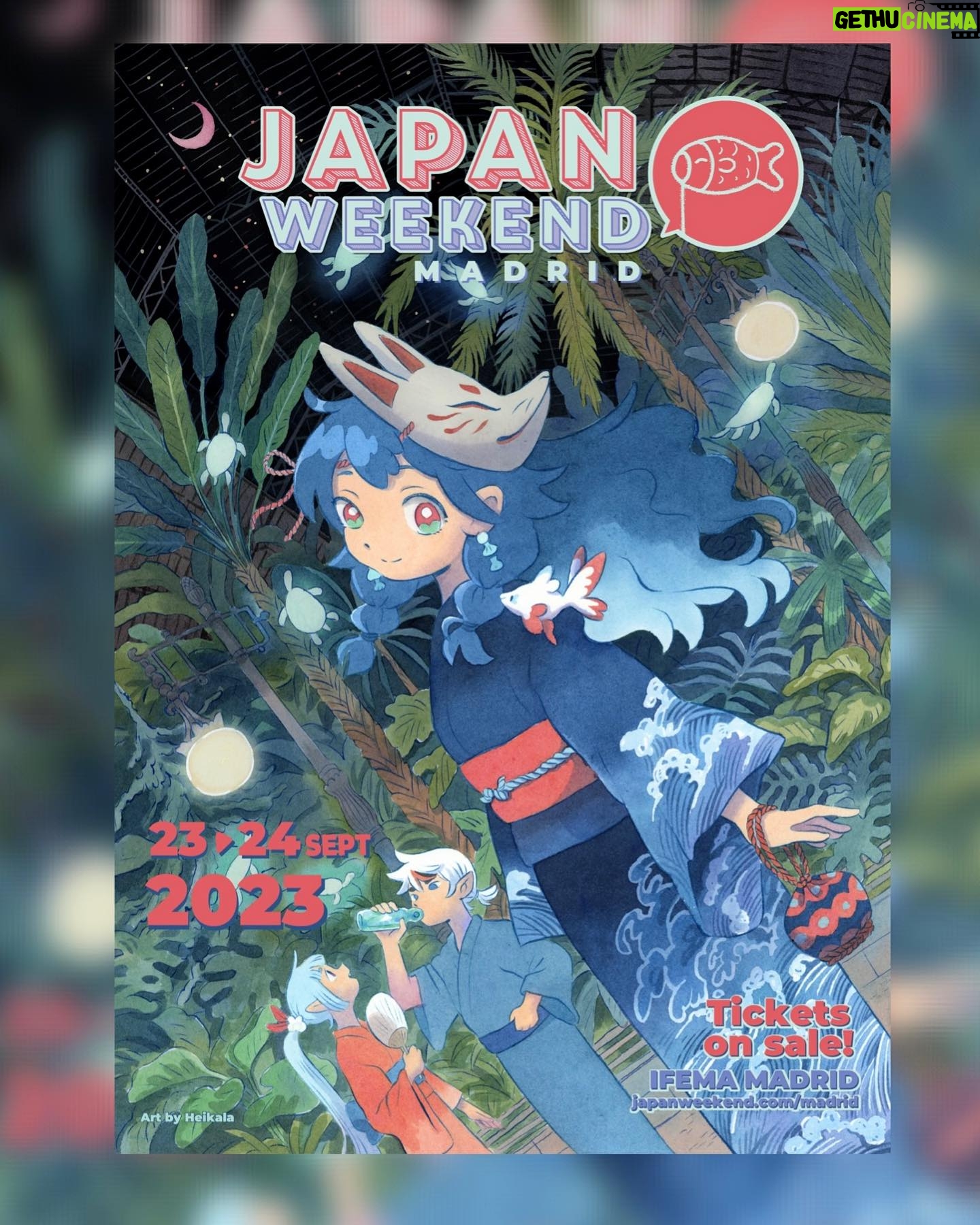 Laura Heikkala Instagram - El cartel de Japan Weekend MADRID ya está aquí! 🎑🎏 Ha sido ilustrado de manera tradicional por nuestra invitada @heikala. Reconoces las referencias? 🐢✨ 🎟️ Entradas y cartel descargable en https://www.japanweekend.com/madrid/ El cartel se dará de REGALO el 23 y 24 de septiembre en la tienda oficial de Japan Weekend. Pásate a recogerlo antes de que se acabe! 🫰 Recordamos que las entradas están VOLANDO. No te quedes sin la tuya! 👀