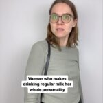 Laura Ramoso Instagram - Where DOES it end?? 🥛 . . . . . #milk #mylk #dairy #regularmilk #milksubstitute #lactosefree #dairyfree #cafe #coffee #orderingcoffee #coffeeoftheday #coffeelover #cappuccino #latte #satire #discover #pov #midtwenties #relatable #soymilk #almondmilk #hemp #hempmilk #annoying #coffeeshop #farmfresh #woman #personality