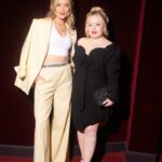 Laura Whitmore Instagram - In suit of sunshine @stellamccartney ☀️ Party shoes @louboutinworld Handmade bow @joepickeringtaylor Pure ‘class’ chain @margaret0connor Second last shot definitely telling Christian my best dad joke! LW X PFW
