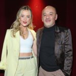 Laura Whitmore Instagram - In suit of sunshine @stellamccartney ☀️ Party shoes @louboutinworld Handmade bow @joepickeringtaylor Pure ‘class’ chain @margaret0connor Second last shot definitely telling Christian my best dad joke! LW X PFW