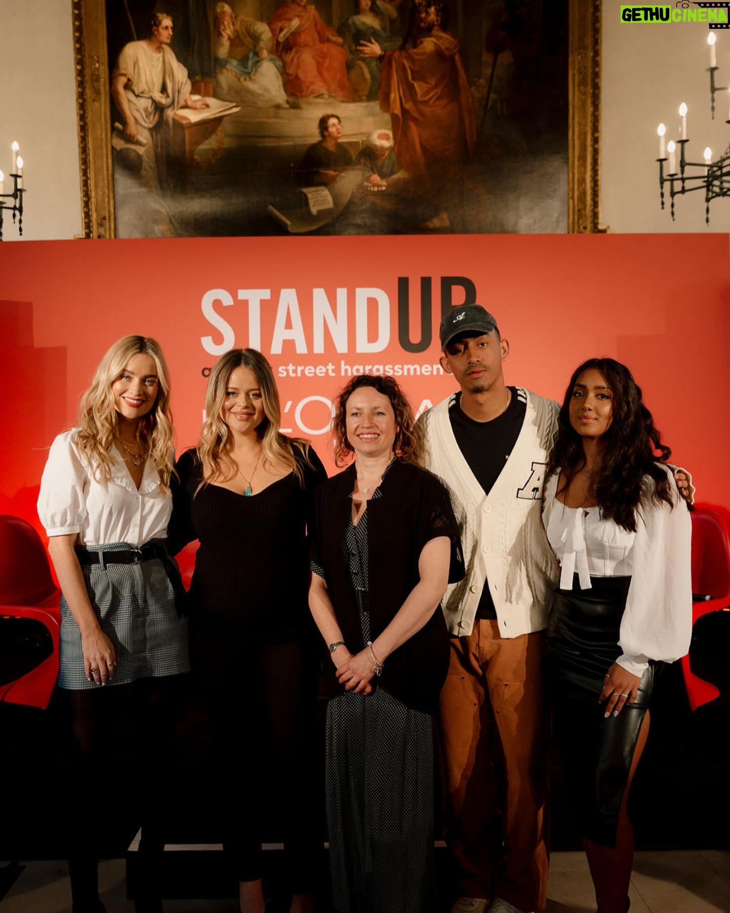 Laura Whitmore Instagram - This morning I hosted a discussion around Street Harrassment as part of #WeStandUp campaign. Unwanted attention is never your fault. The @lorealparis Stand Up Against Street Harassment training only takes 5 mins and can help those who experience or witness street harassment. Find link to the training in my stories. #WeStandUp #ad
