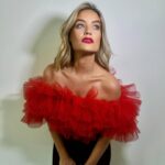 Laura Whitmore Instagram - It’s Red Nose Day! Thermals are off I’m aware I kinda look like a red nose @comicrelief Wearing @selezzalondon @ysl Styled by @emmalanestylist #glam @toribmakeup #whatwhitmorewore
