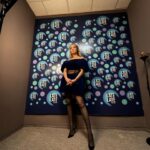 Laura Whitmore Instagram - The perfect gúna for @latelaterte Earrings @simonerocha_ Dress @simonerocha_ x @theoutnet Shoes @louboutinworld Tights @wolford Styling @ingridhoey assisted by Freya Make up @cloochy using @chanelofficial Hair @cashmandjmc #whatwhitmorewore