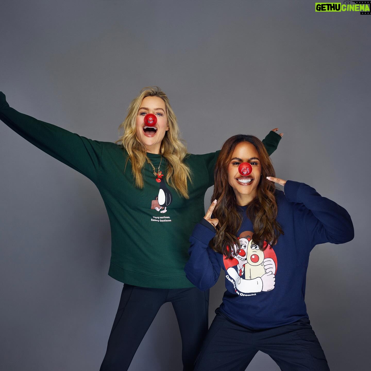 Laura Whitmore Instagram - COMIC RELIEF x AARDMAN on sale now @tkmaxxuk ahead of Red Nose Day next week! SNOW GOING BACK airs Monday 9pm BBC1 💪🏽 ❄️
