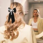 Laura Whitmore Instagram - In suit of sunshine @stellamccartney ☀️ Party shoes @louboutinworld Handmade bow @joepickeringtaylor Pure ‘class’ chain @margaret0connor Second last shot definitely telling Christian my best dad joke! LW X PFW