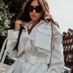 Lauren Gottlieb Instagram - London is always a good idea 🫦💫 Photography by celebrity photographer @newinflux! Shirt Dress….. @off____white Bag…………….. @off____white Boots………….. @moncler Glasses……….. @chanelofficial #laurengottlieb #offwhite #moncler #monclergentlemonster #monclergenius #chanel #chaneleyewear #chanelbeauty #london #uk #fashion #model #shoot