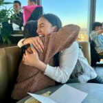Lauren Gottlieb Instagram - Fairytale Moments 😍✨ Kevin and Meri Bender were my childhood dance teachers turned lifelong best friends!! It’s been so special introducing them to @newinflux 🥹💓 This weekend they came to visit us in London and TJ and I surprised them with two big asks: If Meri would be my Bridesmaid and stand by my side at our wedding and if Kevin would do us the honor of officiating our ceremony and marrying us 😍🥹😍 It was truly the most special night that played out like a movie and is ingrained in my memory forever!!! 🤩🤩🤩 Wedding planning kicked off to a great start!!! Couldn’t miss out on having this unforgettable moment together while you were in London. Love you always and forever @merib0829 @dmpc1987 @dmpcaz 💓💫 #wedding #weddingplanning #bridesmaid #officiant #bride #groom #shesaidyes #engagement #love #fairytale