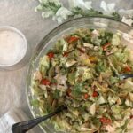 Lauren Luthringshausen Instagram - Made this in last weeks vlog randomly & it slapped so I said I would IG it! If you’re a solo girly like me use one stalk of lettuce, quarter pound of turkey (from the deli counter not pre packaged!) about of quarter of an onion, one mini cucumber, & really as much of whatever you want! Since I made this on a whim all I had was olive oil & balsamic for dressing but you can totally use/make an Italian dressing! No “cooking” required 🤷🏼‍♀️🤌🏼🍃