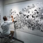 Lauren Tsai Instagram - I remember watching Kim Jung Gi draw for the first time with Terada san, perhaps 4 years ago in Nakano Broadway. I was in a trance watching each line run out from his pen. His drawing was magical to witness and built from immeasurable dedication. I was moved not only through his art but by the kindness he shared with everyone at all levels. He drew on every art book that fans purchased with care. Kim Jung Gi has helped so many people reach higher in themselves to push beyond what they perceive their limits to be, me included. Thank you for everything you brought to the world through your beautiful talent, art, and these celebrated quiet moments you shared with so many. You will forever inspire. What a sudden loss. Rest in peace, Kim Jung Gi.