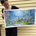 Lauren Tsai Instagram - "Hunger" Giclée print available on Unrealinc.com now for 24 hours only. 今日(9/2/2023 8:00 EST) からUnrealinc.com に「Hunger」のプリントを24時間だけ売っています。