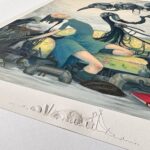 Lauren Tsai Instagram - My new print, “Ending Song,” will be available on unrealinc.com beginning Monday, March 18th at 6PM PST (3/19 10AM JST) for 24 hours only! The print is 19.5”x 26” and printed on 310 gsm archival paper. Each will be numbered and signed by me. (Reupload because half the images were blank last time lol 🥲) I wanted to share a bit about this. I began “Ending Song” in 2021 while living in a friend’s guest room and feeling the desire to create another large painting before Tokyo. At the time, l’d felt distant from my dreams and self in a way which terrified me. But, an old idea resurfaced, leading me to combine various images - industrial towers from the beach I drove to most nights, crows from my hometown, and Astrid who is always there. This painting was both a start and promise to myself. What I started in LA hung in my four temporary apartments in Tokyo and loomed in the peripheral, remaining unfinished after a long hiatus from work, finally finding itself in my current residence. In mid-2023, while slowly returning to work, I revisited the painting. It struck me that leaving it unfinished would condemn it to representing an unfulfilled dream, one that was still deep within and necessary. I taped it up one last time. While painting, I felt near to the “me” who wanted so badly to make this years ago, and felt how much I’d changed since starting. “Ending Song” is a years-long beginning, a small piece to a vision I will continue to chase, and a promise kept. I’m grateful for this time and this painting which has followed me so long. I really, really love how this print turned out and cannot wait for you to see it. Please go to the link in my bio for all the info! Thank you always, 🖤