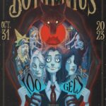 Lauren Tsai Instagram - Got to illustrate the poster for @xboygeniusx Halloween show @ Hollywood Bowl 👤👤👤 🎃 🕷️🐺🩸!