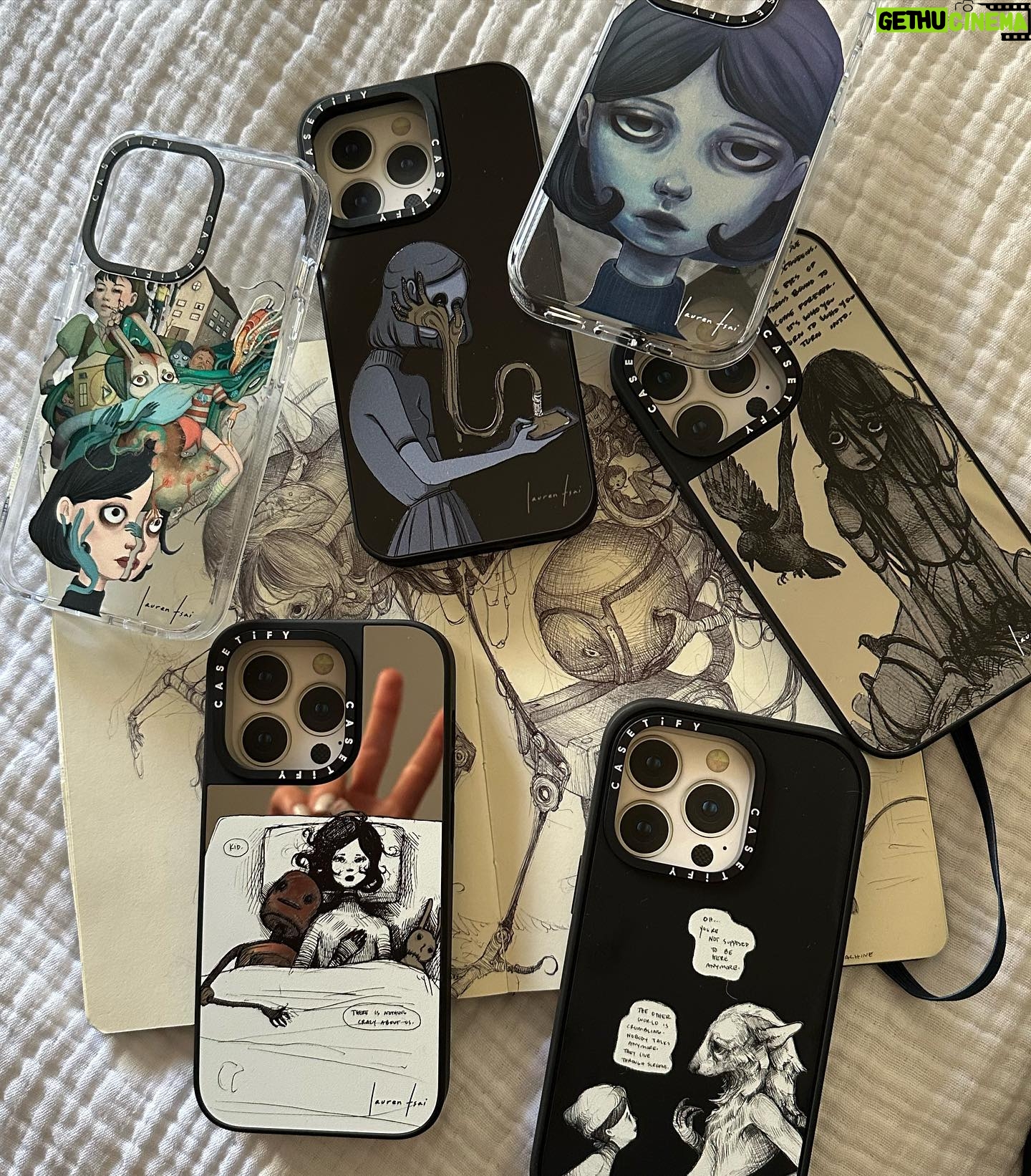 Lauren Tsai - 109.8K Likes - @casetify 📱👥
Thank you so much to Casetify’s team for the collaboration. I love these cases and I’m so happy every time I see your pics with them all over the world. 🖤 hope you enjoy
(Edit- they’re available on casetify’s site!!)