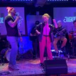 Laurie Hernandez Instagram - #TheJaniceJam WAS A BLAST!! it was my first time performing a song (‘Bad Idea,’ and with the official band from @waitressmusical nonetheless😭🩷) @mattdeangelis22 , thank you for letting me sing with you and for your kindness. the world celebrated Janice’s love and energy- you could feel it in the room! there was SO much talent (swipe above to see some of them!) for more info on the night and on donations please check out @officialjanicejam . All donations go to the Breast Cancer Research Foundation! cheers!!