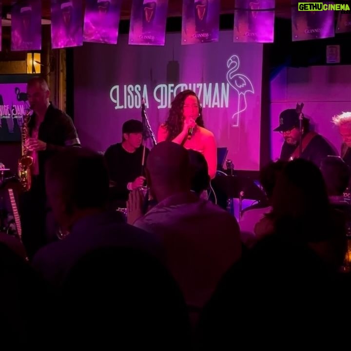 Laurie Hernandez Instagram - #TheJaniceJam WAS A BLAST!! it was my first time performing a song (‘Bad Idea,’ and with the official band from @waitressmusical nonetheless😭🩷) @mattdeangelis22 , thank you for letting me sing with you and for your kindness. the world celebrated Janice’s love and energy- you could feel it in the room! there was SO much talent (swipe above to see some of them!) for more info on the night and on donations please check out @officialjanicejam . All donations go to the Breast Cancer Research Foundation! cheers!!