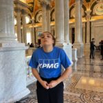 Laurie Hernandez Instagram - Pls enjoy this photo of me signaling to sheryl that I wanted a wittle snack while working… in the library of congress