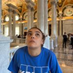 Laurie Hernandez Instagram - Pls enjoy this photo of me signaling to sheryl that I wanted a wittle snack while working… in the library of congress