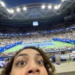 Laurie Hernandez Instagram - 😁 @usopen 😁 we are excited to watch tennis 😁 and drink honey deuces 😁