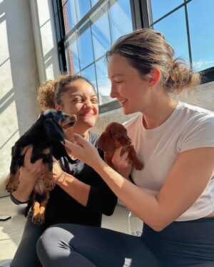 Laurie Hernandez Instagram - we did puppy yoga yesterday. it was awesome