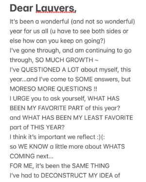Lauv Instagram - A little note from my heart to yours…