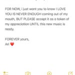 Lauv Instagram - A little note from my heart to yours…