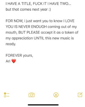 Lauv Instagram - A little note from my heart to yours…