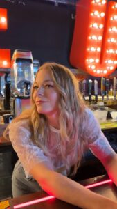 LeAnn Rimes Instagram - do we serve water in this bar…? if you know, you know… ❌ 💦 #hellnoh20 #coyoteugly #cantfightthemoonlight #london