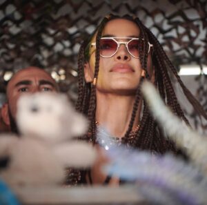 Leïla Ben Khalifa Instagram - When the beat goes on… and on… and on 🎧 @monkeylovecamp with @vanjeemusic 

Stolen shots 📸 by @mosessiluk 

#burningman  #blackrockcity #monkeylovecamp