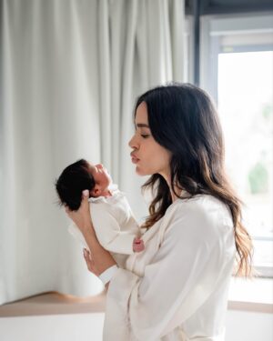 Leïla Ben Khalifa Instagram - On Feb 28/02/2024 my life became the most meaningful as I brought our baby girl Jasmine into this world.  My love for her began when I first found out I was pregnant but when I saw her I never knew a love can be so strong and powerful.  The miracle of life is so complex but yet so simple, full of love and emotions.  Now " being complete “ finally has a meaning. 

#JasmineSapir