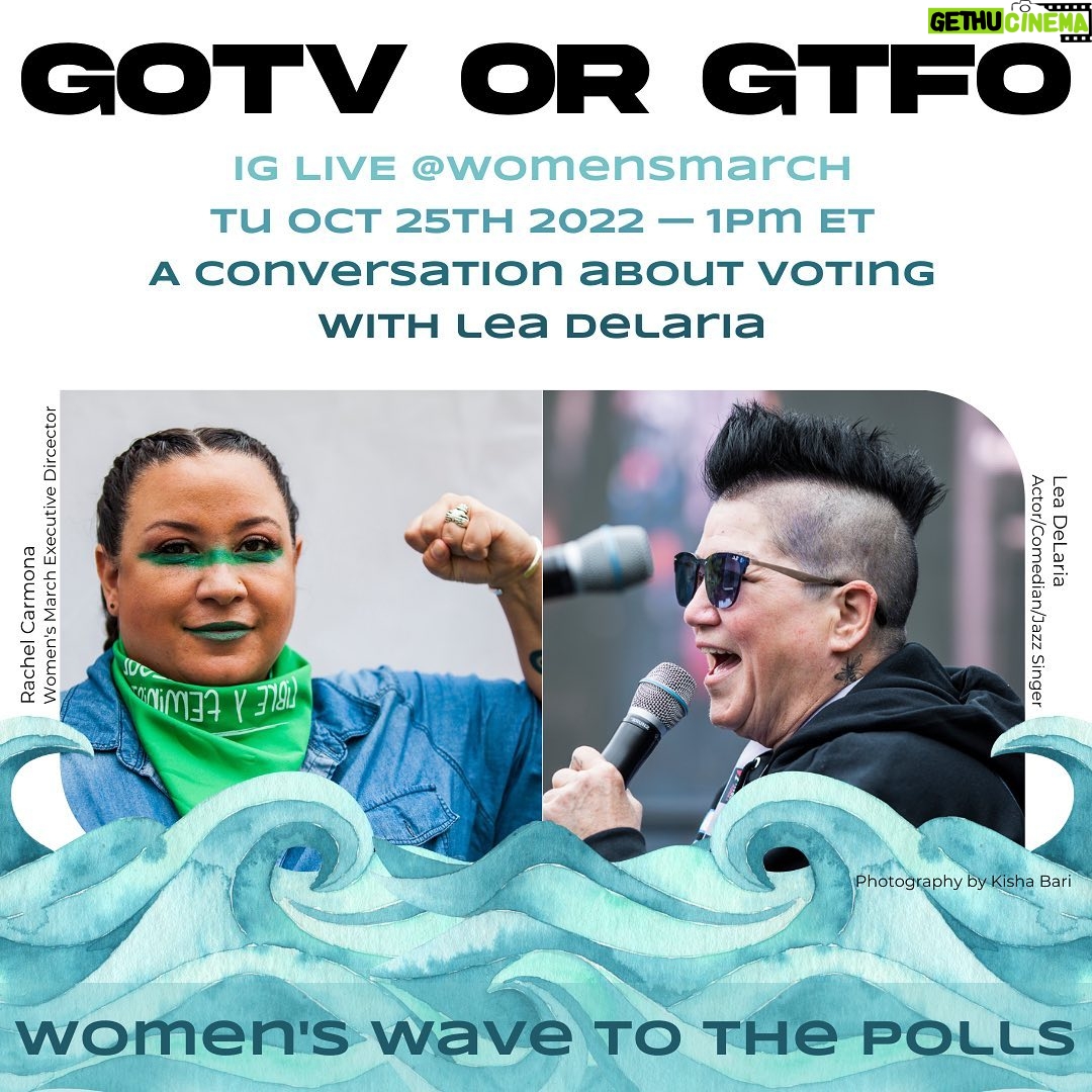 Lea DeLaria Instagram - Seriously, F*ck The GOP. I’m done with their continuous unrelenting attacks on women! My mother, rest her soul, died with more rights than I have now. She was born in 1928. This ends now! The only way to end it is to SHOW UP AT THE POLLS. Let’s talk about voting. 1:00PM EST on Instagram Live at @WomensMarch account. See you there bitches! Voting guide is linked in my stories. #WomensMarch #GOTV #WomensWave