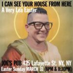 Lea DeLaria Instagram - Oh F**k, it’s Easter! Rise to the occasion and hop on down to Joe’s Pub, bitches. Easter Drink Specials on Bloody Mary’s and Rusty Nails. Don’t Passover this opportunity to see me IRL. 2 shows only! Link in bio for tix! Disclaimer: Bloody Mary’s and Rusty Nails may not be available.