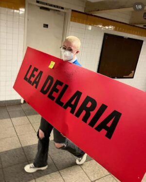 Lea DeLaria Instagram - Ok so some dyke bought my marquee from @potusbway at The Broadway Flea Market then took it home on the subway. Where exactly are they planning on putting that?
