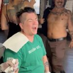 Lea DeLaria Instagram – Tattoo party for my beautiful friend @whatgoldtooth. WTF is going on behind me?!?! #bhive