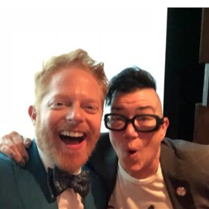 Lea DeLaria Instagram - Happy Birthday @jessetyler BFF for 25 years and counting. I could not love you more… and thanks for $60k loan. 1. Playing Chip and Hildy in On The Town 1997 2. Also 1997, he’s a zygote 3. Cast of Little Fish 2003. I’m the one with the dread locks. 4. Here we are at Marie’s Crisis. Seriously, how gay are we? 5. THIS GAY 6-7. Random selfies 8. Red Carpet antics at the @sagawards while being photo bombed by @susansarandon 9. Jesse photo bombing @ericstonestreet and I 10. Simplemente Us 🎂