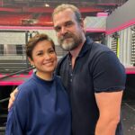 Lea Salonga Instagram - Thank you for coming to the disco, David Harbour! @dkharbour @herelieslovebway