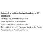 Lea Salonga Instagram – Oh my goodness, WHAT??????? Thank you, @outercriticscircle for this recognition!!! Congratulations to @herelieslovebway @davidkorins @justintownsenddesign @westward_dogg #CodySpencerSoundDesign