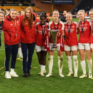Leah Williamson Instagram - A performance to match the support!❤️🤍 
Conti Cup🏆