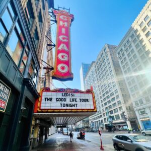 Ledisi Instagram - This is the best birthday gift ! Wow God. I am in tears. Most of my peers who’ve been in this business as long as I have had a great beginning to have this moment early on in their careers. That was not so for me. I have been wanting to headline this theater since my first performance in Chicago in the early 2000’s. We walked around admiring this beautiful city for the first time and I saw this theater and I said outloud pointing at the marquee , “one day I’m gonna have my name up there.” This musical love affair with Chicago took me years to build organically. My first music video “Alright” was filmed here. 24 years later it’s finally happening. 75 people showed up at my first gig in Chicago. Today my name is on the marquee at the @chicagotheatre 🙏🏾Whew! I am going to cut up tonight! 😂 @bjthechicagokid and I will see you tonight. Thank You Chicago I love you deep! #ledisi #goodlife #thegoodlifetour #bjthechicagokid #raheemdevaughn