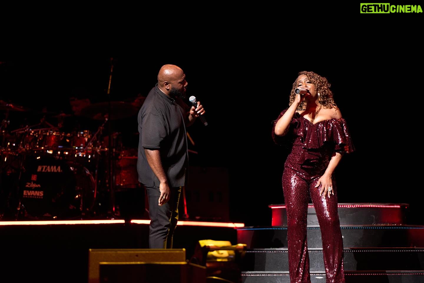 Ledisi Instagram - Whew! LA was a vibe! SOLD OUT @youtubetheater ✨❤️ #ledisi #goodlife My Soror @im.angelabassett and BFF @dandremichael always showing up for me! I love y’all! Styling @mickeyboooom Jumpsuit by @rotatebirgerchristensen Ring by @alexisbittar Hair @therealsirtony 📷 @rontyoungvizuals
