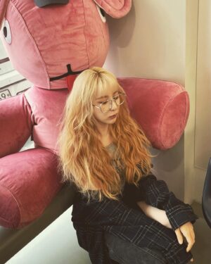 Lee Chae-yeon Instagram - 내 머리카락 뽂뽂뽂음밥