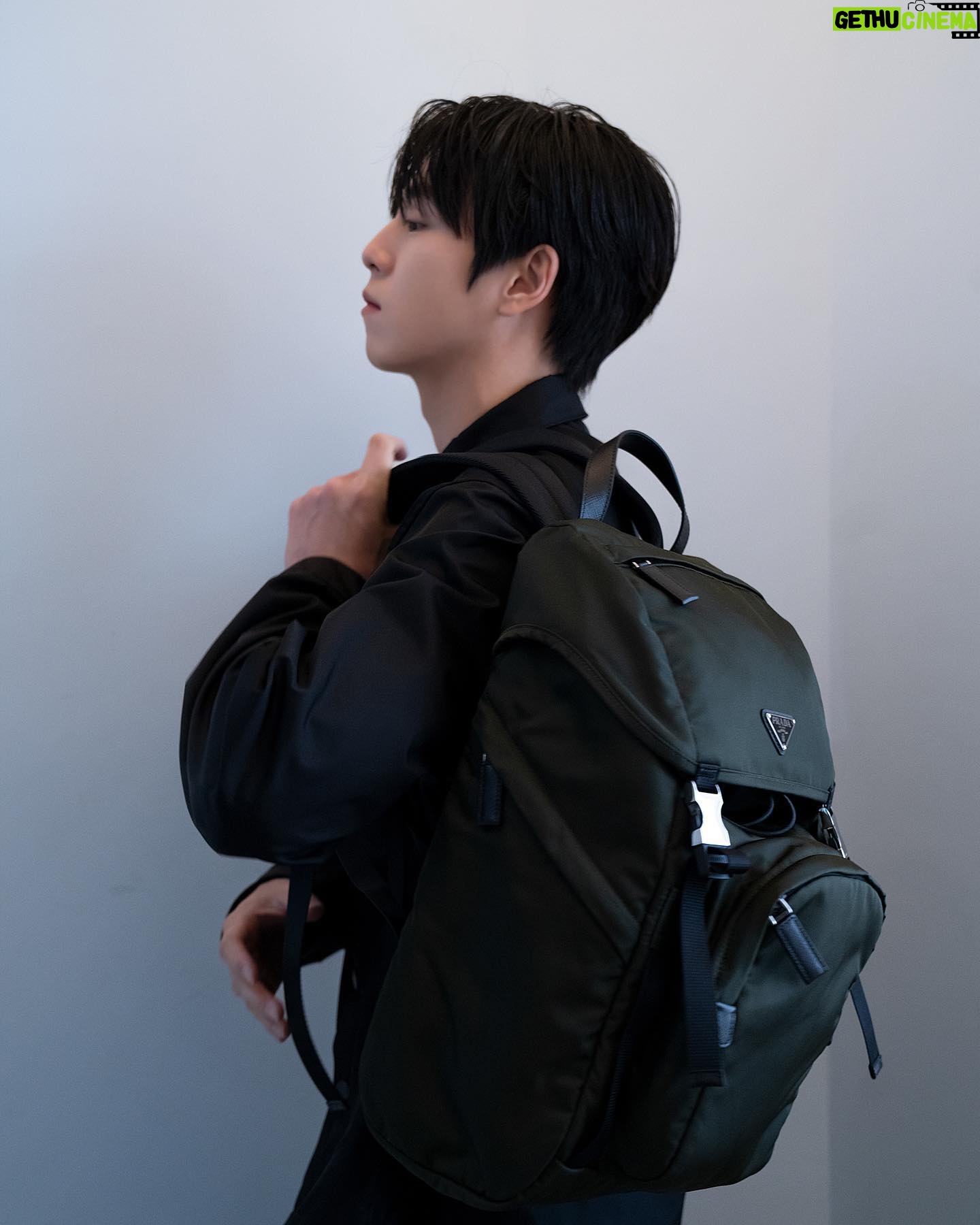Lee Hyun-woo Instagram - Prada’s Re-Nylon is regenerated nylon created through the recycling and purification of plastic collected from the ocean. #PradaReNylon