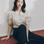 Lee Ju-bin Instagram - MINE X marieclaire 봄의 설레임과 함께한 행복한 촬영이었습니다💚💜 #마인 #마리끌레르코리아
