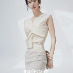 Lee Ju-bin Instagram - MINE X marieclaire 봄의 설레임과 함께한 행복한 촬영이었습니다💚💜 #마인 #마리끌레르코리아