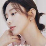 Lee Ju-bin Instagram - MINE X marieclaire 봄의 설레임과 함께한 행복한 촬영이었습니다💚💜 #마인 #마리끌레르코리아
